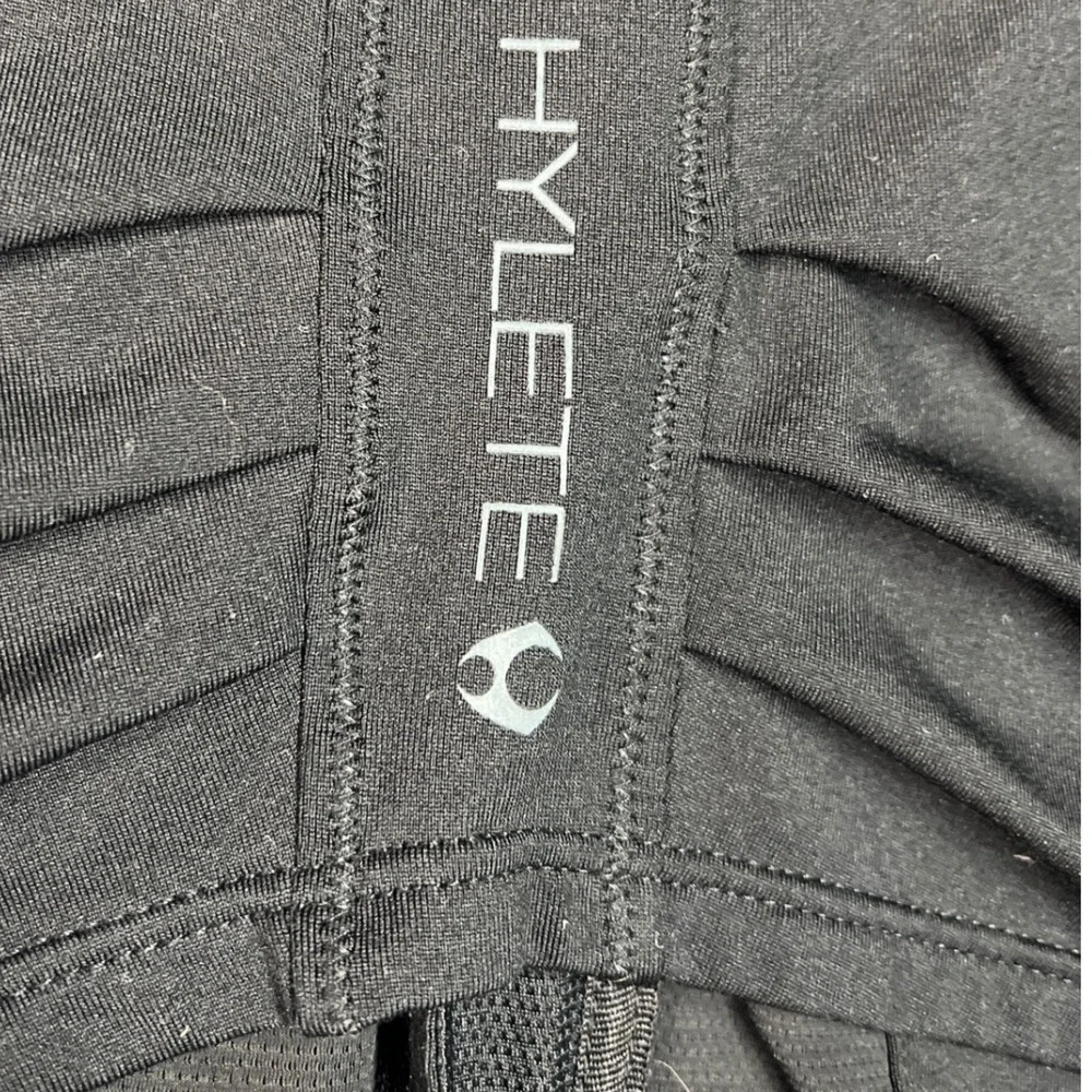 Hylete Performance Training Jacket Womens‎ Medium Black Hooded EUC